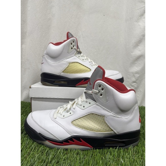 Size 13 - Air‎ Jordan 5 Retro Fire Red Silver Tongue